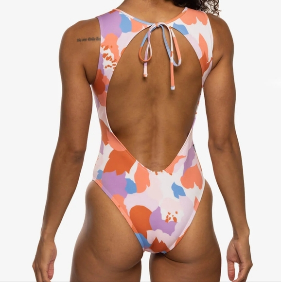 Jolyn x Eryn Krouse Leilani One Piece Surf Swimsuit Size S Open Back UPF 50+ - Picture 2 of 12